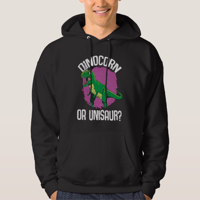 Dinocorn or Unisaur Dinosaur Unicorn Dino Hoodie (Vorderseite)