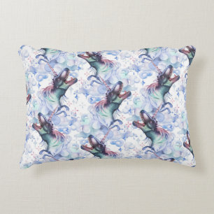 Dinocorn Wolken Mystical Unicorn Horned Dinosaur Dekokissen