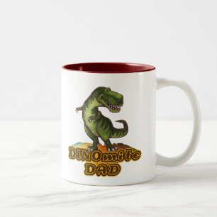 Dinomit Vater Zweifarbige Tasse