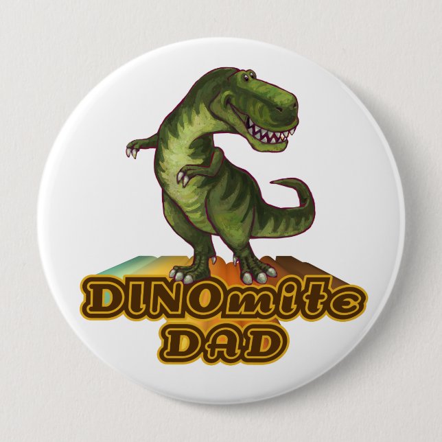 Dinomite Dad Button (Vorderseite)