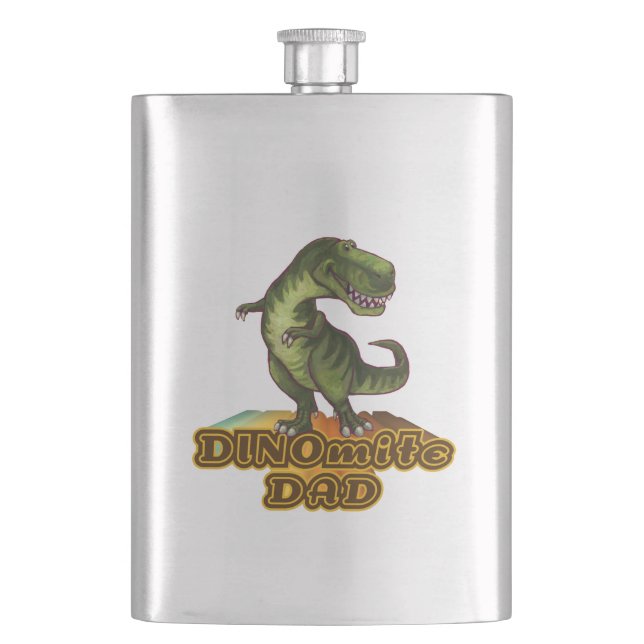 Dinomite Dad Flachmann (Vorderseite)