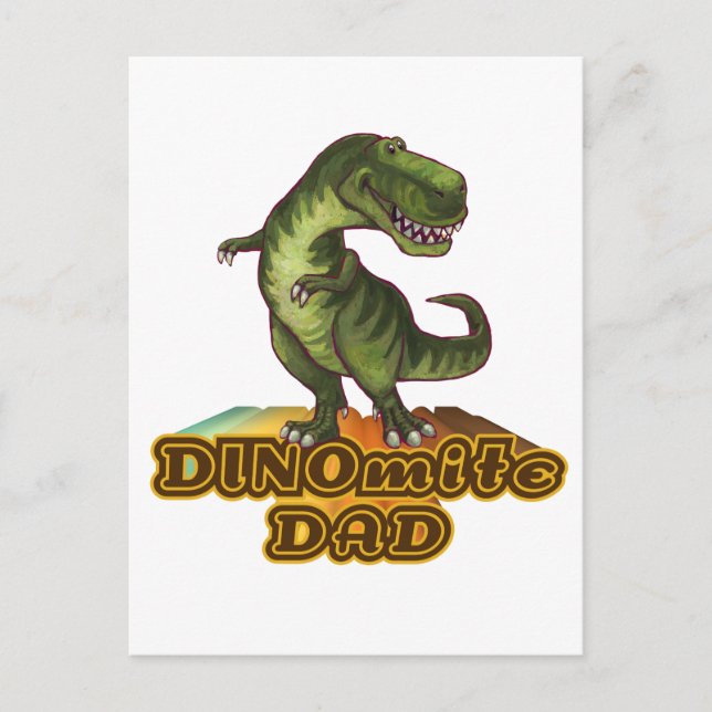 Dinomite Dad Postkarte (Vorderseite)