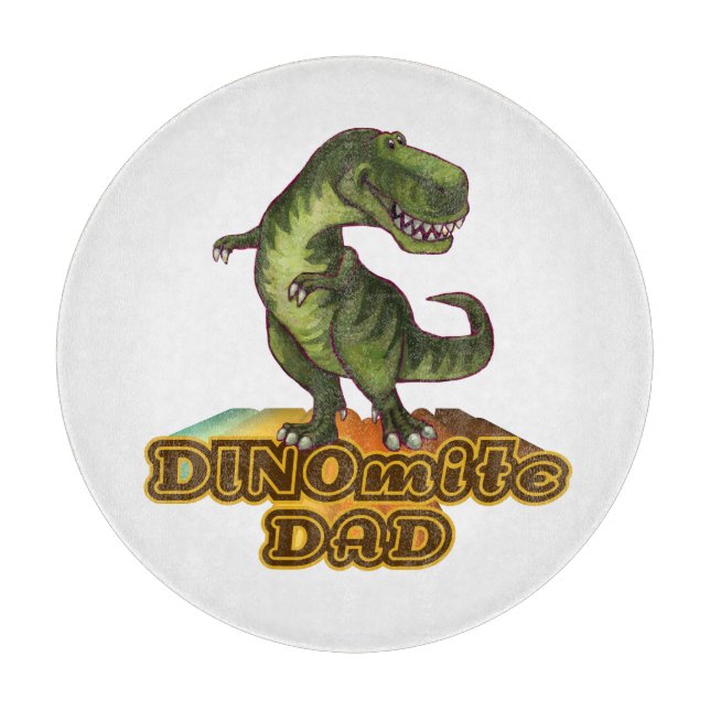 Dinomite Dad Schneidebrett (Vorderseite)