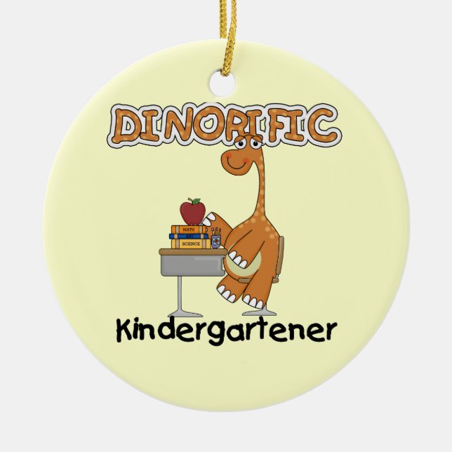 Dinorific Kindergartener-T - Shirts und Geschenke Keramikornament (Vorne)