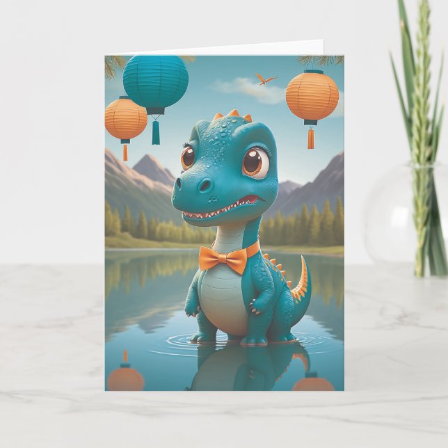 Dino's Dapper Reflection Moment Karte (Vorderseite)