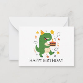 Dino's Geburtstagsbash Geburtstag Mitteilungskarte