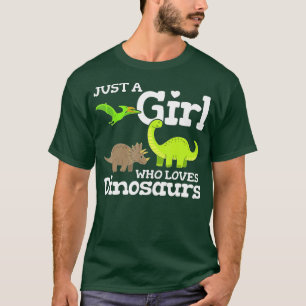Dinos Just a Girl Who Lieben Dinosaurier Brachiosa T-Shirt