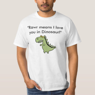 Dinos, "Rawr bedeutet i-Liebe Sie im Dinosaurier! T-Shirt