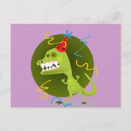Dino's Rock - Dinosaur Geburtstagsparty Einladungspostkarte
