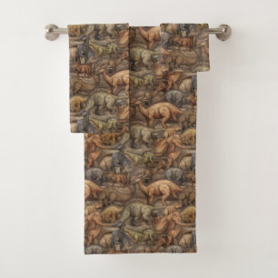 Dinos überall badhandtuch set
