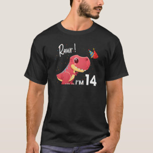 Dinosaur 14. Geburtstag Reptile Animal Graphic T-Shirt