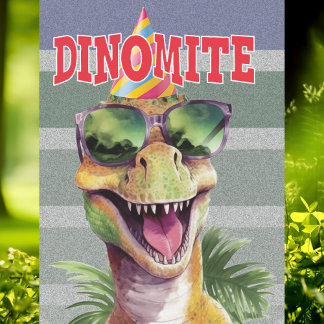 Dinosaur 1. Geburtstagsfeier Party Einladung