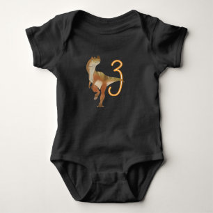 Dinosaur 3. Geburtstag Baby-Bodyanzug Baby Strampler