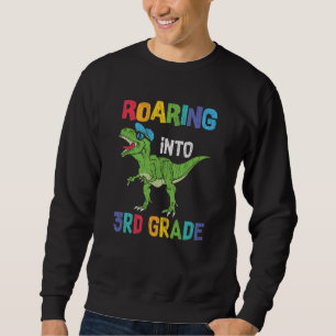 Dinosaur 3. Klasse Rückkehr zur Schule Kinder Gesc Sweatshirt