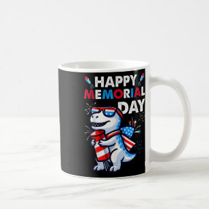 Dinosaur 4. Juli Feuerwerk Amerikanische Flagge Ha Kaffeetasse