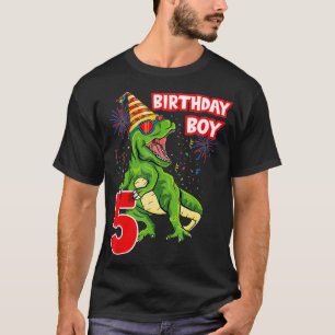 Dinosaur 5. Geburtstagsparty Meine 5-jährigen Jung T-Shirt