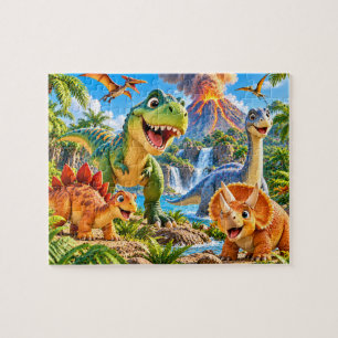 Dinosaur-Abenteuer Puzzle