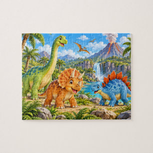 Dinosaur-Abenteuer Puzzle