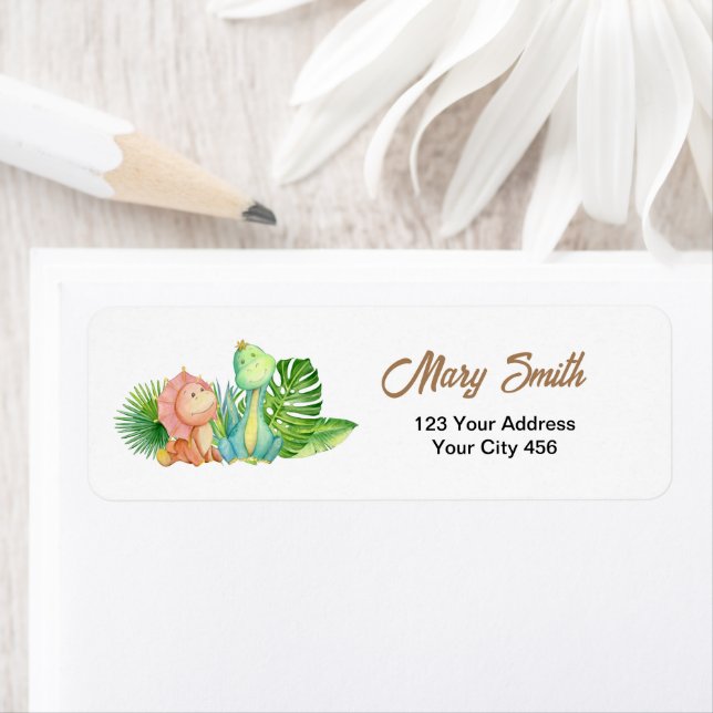 Dinosaur-Adressmarken (Insitu)