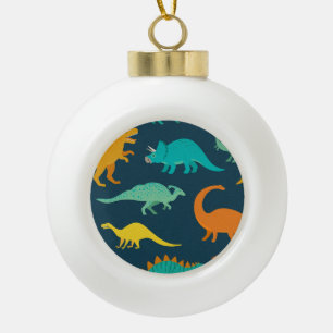 Dinosaur Adventure: Das Kinderzimmer der Kinder Keramik Kugel-Ornament