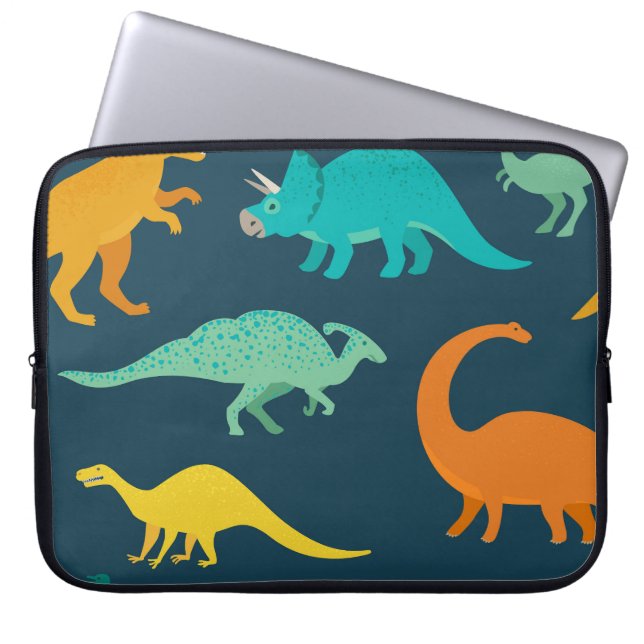 Dinosaur Adventure: Das Kinderzimmer der Kinder Laptopschutzhülle (Vorderseite)
