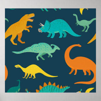 Dinosaur Adventure: Das Kinderzimmer der Kinder Poster