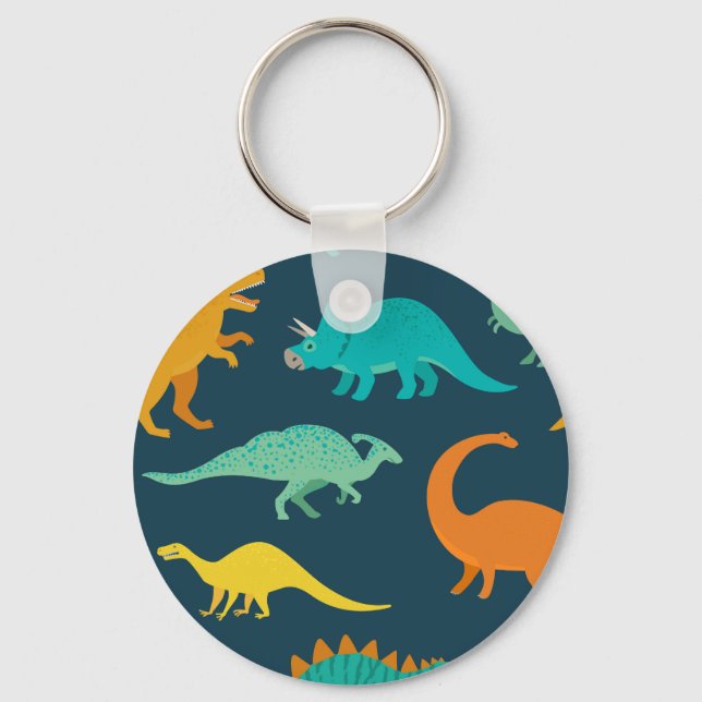 Dinosaur Adventure: Das Kinderzimmer der Kinder Schlüsselanhänger (Vorderseite)