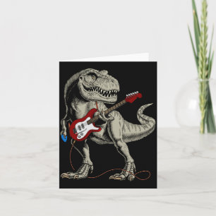 Dinosaur Akustik-Elektrisch B-Gitarre Spieler Karte