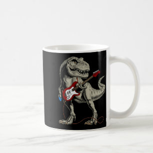 Dinosaur Akustik-Elektrischer B-Gitarre Spieler Kaffeetasse