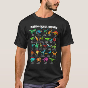 Dinosaur Alphabet Abc T Rex Dino Zurück in die Sch T-Shirt