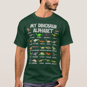 Dinosaur Alphabet Niedliches Dino ABC für Kinder J T-Shirt