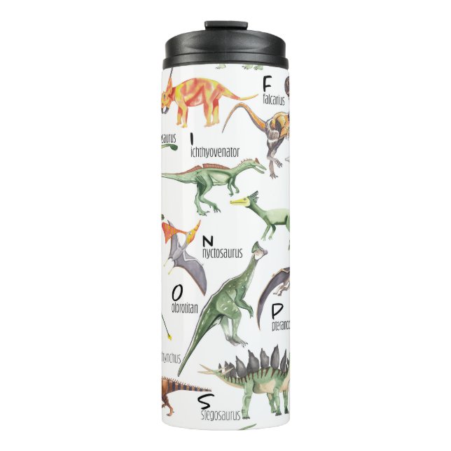 Dinosaur Alphabet Thermosbecher (Vorderseite)