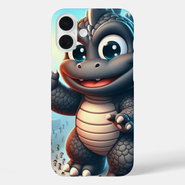 Dinosaur Angry Case-Mate iPhone Hülle (Rückseite)