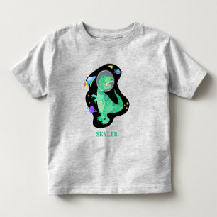 Dinosaur Astronaut Weltraum Kleinkind T-shirt