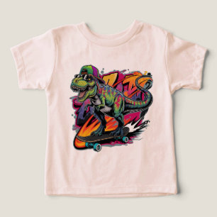 Dinosaur auf einem Skateboard