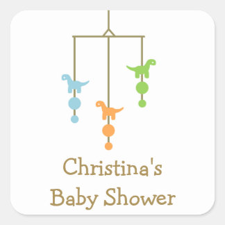 Dinosaur-Aufkleber Quadratischer Aufkleber