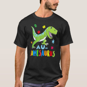 Dinosaur Autismus Bewusstsein Rex Rawr Puzzle Herz T-Shirt