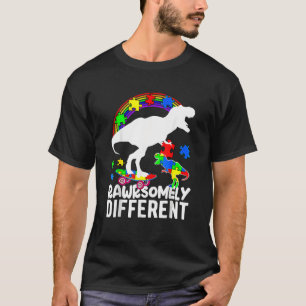 Dinosaur-Autismus-Bewusstseins-Puzzle Rawrsomely A T-Shirt