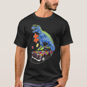 Dinosaur Autismus Kinder Dinosaurier T Rex Niedlic T-Shirt