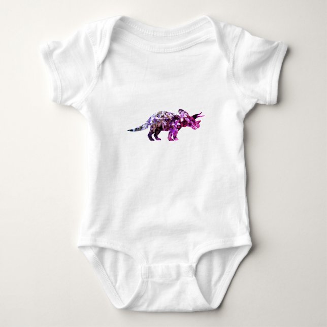 Dinosaur Baby Bodysuit Strampler (Vorderseite)