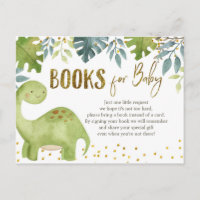 Dinosaur Baby Duschbücher für Babykarte