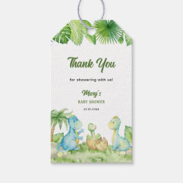 Dinosaur Baby Dusche Vielen Dank Geschenkanhänger