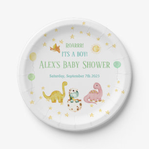 Dinosaur-Baby-Party Pappteller