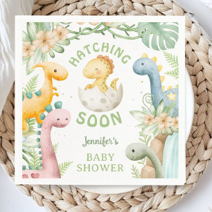 Dinosaur-Baby-Party Süße Dino-Papier-Servietten Serviette