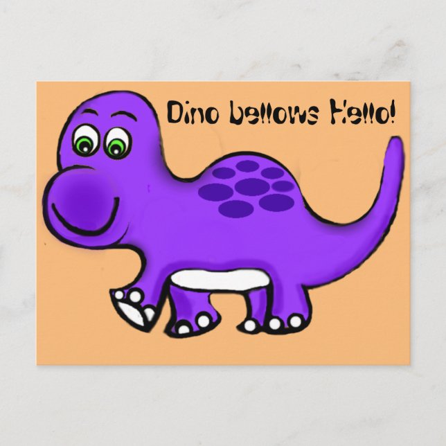 Dinosaur Baby Postcard Postkarte (Vorderseite)