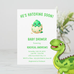 Dinosaur Baby Shower Baby Dusche Einladung