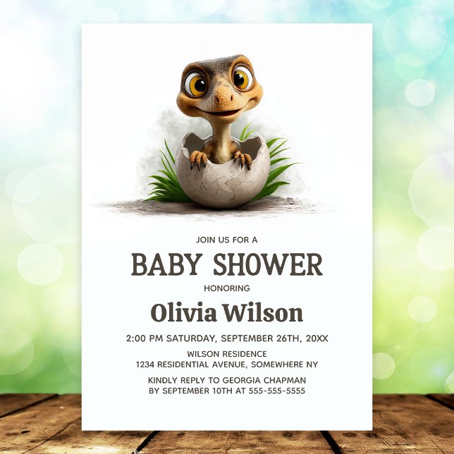Dinosaur Baby Shower Invitation Einladung (Von Creator hochgeladen)