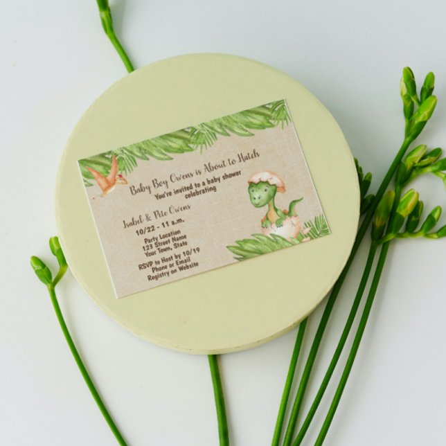 Dinosaur Baby Shower Invitation Einladung (Von Creator hochgeladen)