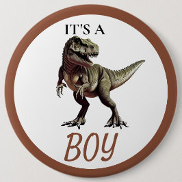 Dinosaur Baby Shower Knopf Button
