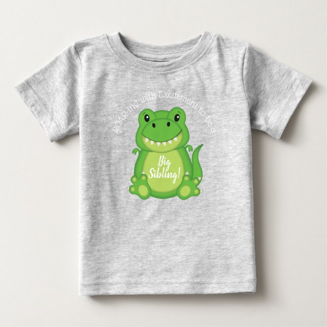 Dinosaur Baby Shower T-Rex Baby T-shirt (Vorderseite)